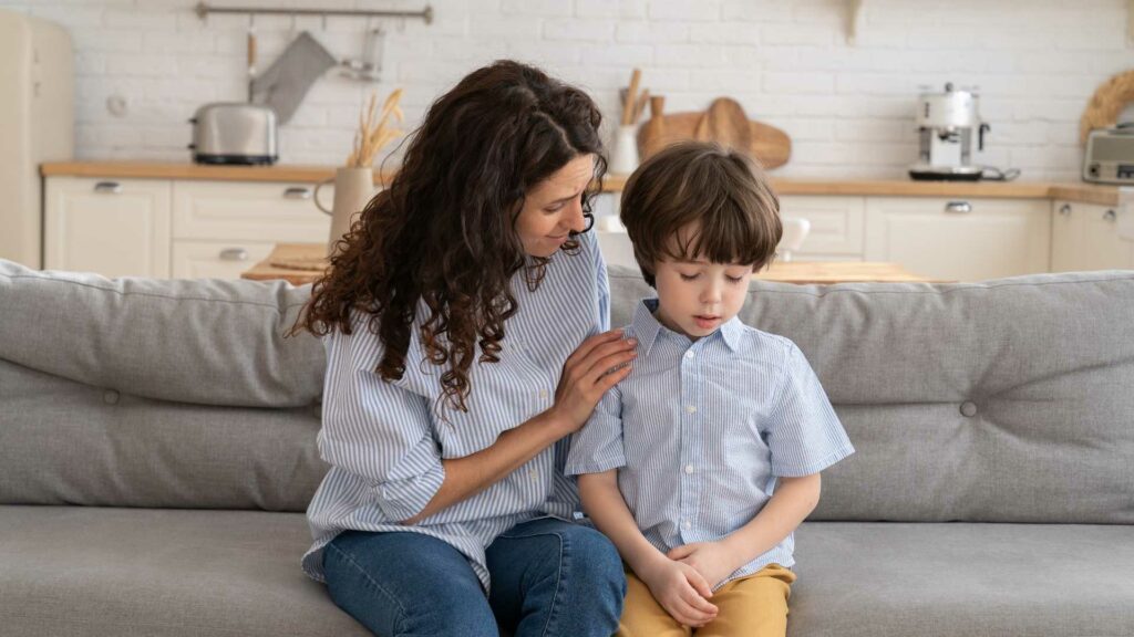 Consoler un enfant après un échec